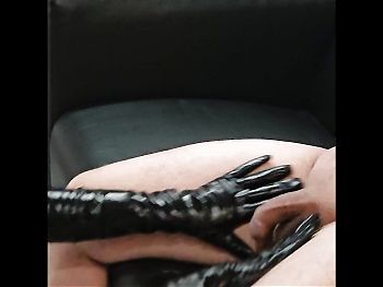 The slave sucks his masters nipples then the mistress rewards him with a deep blowjob